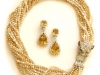 Citrine and Diamond Earrings, circa 1960-2